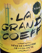LA GRAND COEFF - BIERE BLONDE - 5,5 % - MORBIHAN - 75CL