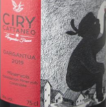 MINERVOIS - LANGUEDOC - ROUGE - GARGANTUA - CIRY CATTANEO-75CL - 13,5%