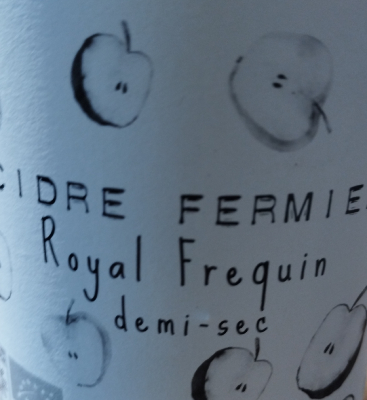 CIDRE MONO VARIETAL - FREQUIN - MOREAC - 56 MORBIHAN - 75CL - DEMI SEC