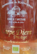 CARPE DIEM 4,5% - CIDRE - FINISTERE 29 - GUIMAEC - 75CL - BRETAGNE