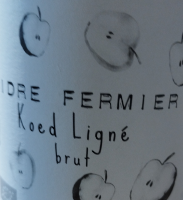  CIDRE  BRUT  FERMIER - KOED LIGNE - 75CL - MOREAC 56 - 5,50 %