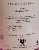 SYRAH - ROUGE - VIN DE FRANCE- 14,5% - 75CL-CHATEAU TERRE FAUVE