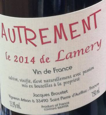 LAMERY - VDF - ROUGE - 2014 - 75CL - 13,3%
