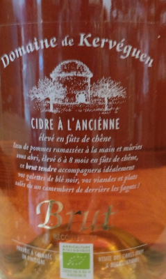 DOMAINE DE KERVEGUEN - CIDRE BRUT - 6,5% - FINISTERE - 75 CL - GUIMAEC