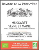 MUSCADET SEVRE ET MAINE - MELON - LA PARENTIERE (44) - 75CL - VAL DE LOIRE - 12,5%