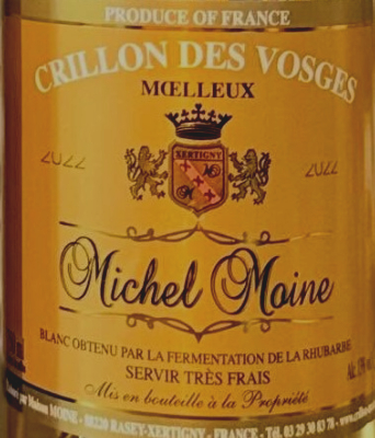 CRILLON DES VOSGES - MOELLEUX - 75CL - 14 % FAMILLE MOINE (88)