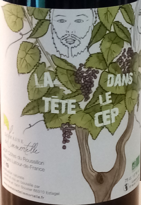 LA TETE DANS LE CEP - COTES DU ROUSSILLON VILLAGES LATOUR DE FRANCE - 2019 - 13% - 75CL