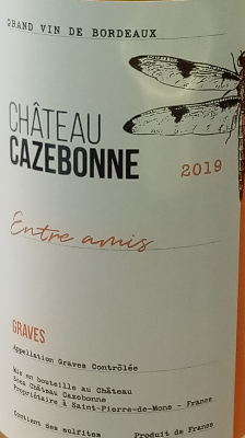 ENTRE AMIS - GRAVES - 2019 - 12,5% - 75CL - BLANC