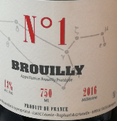 BROUILLY - ROUGE - N°1 - BEAUJOLAIS - 2018 - 75CL - 13 %