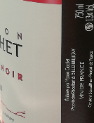 PINOT NOIR - VDF - ROUGE - 75CL - 13% - 2018