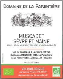 MUSCADET SEVRE ET MAINE - MELON - LA PARENTIERE (44) - 75CL - VAL DE LOIRE - 12,5%