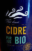 CIDRE PUR JUS -75CL- L' AUBINIERE- VENT D' OUEST 35 - 4,5%