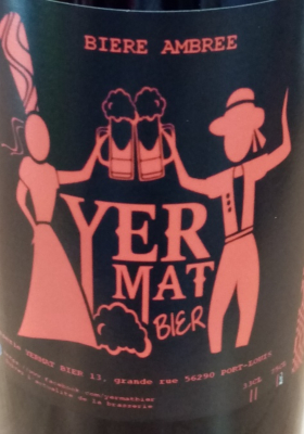 YERMAT BIER -6% - AMBREE - 75CL - PORT LOUIS - MORBIHAN - BIERE