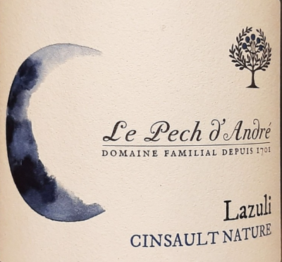 CINSAULT - IGP PAYS DE L 'HERAULT - 10,5% - ROUGE - PECH D'ANDRE (34)