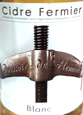CIDRE BLANC FERMIER 75CL HENWIEL 35  - 4%