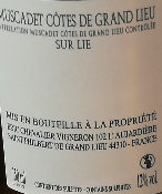 PONT JAMES- MUSCADET COTES DE GRANDLIEU - BLANC -11,5%- 75CL