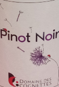 PINOT NOIR - IGP VAL DE LOIRE - ROUGE - 2020 - COGNETTES -75CL - 14,5%